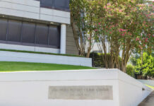 Exterior view of the Southern Poverty Law Center building with landscaped grounds