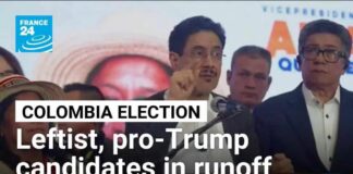 Pro-Trump and leftist candidates head to presidential runoff in Colombia vote • FRANCE 24 English