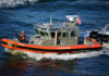 Stateless Supertanker Stop Stuns Tehran Network U.S. Coast Guard boat navigating through water