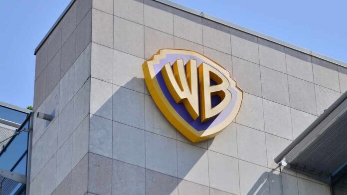 Warner Bros logo displayed on a building exterior