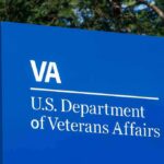 VA sign for U.S. Department of Veterans Affairs