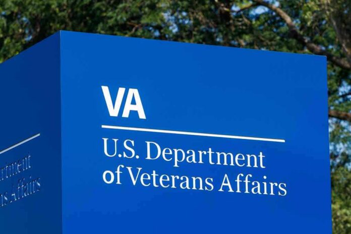 shutterstock_1153087322 VA sign for U.S. Department of Veterans Affairs