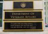 Department of Veterans Affairs building sign
