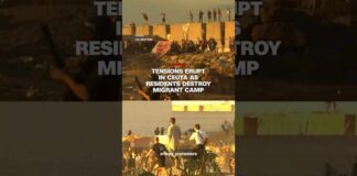 Tensions erupt in Ceuta as residents destroy migrant camp