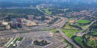 The Pentagon building seen from above