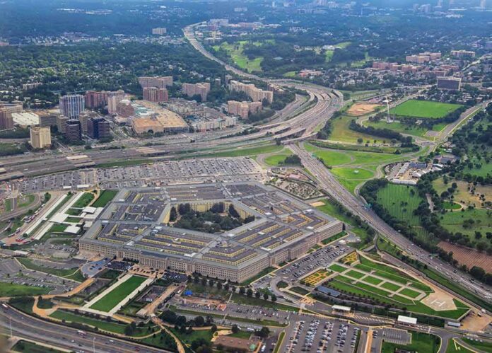 The Pentagon building seen from above