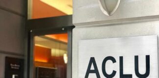 ACLU office entrance sign