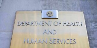 Department of Health and Human Services building plaque