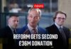 Crypto Cash Bombshell Hits UK Politics Reform receives two £36m donations in 48 hours