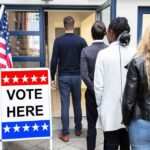 Ballot Turmoil Ignites Colombia Showdown Voters standing in line at a polling place entrance