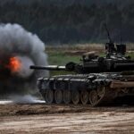 Training Drill ERUPTS — Tank Blows Mid-Fire Tank firing main gun on training range